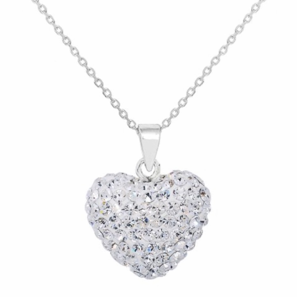 SOLD🌺NEW Sterling Silver 💜 Pendant Swarovski Crystal